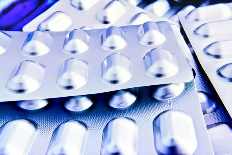 Close-up of tablets in blister packs (illustrative photo)